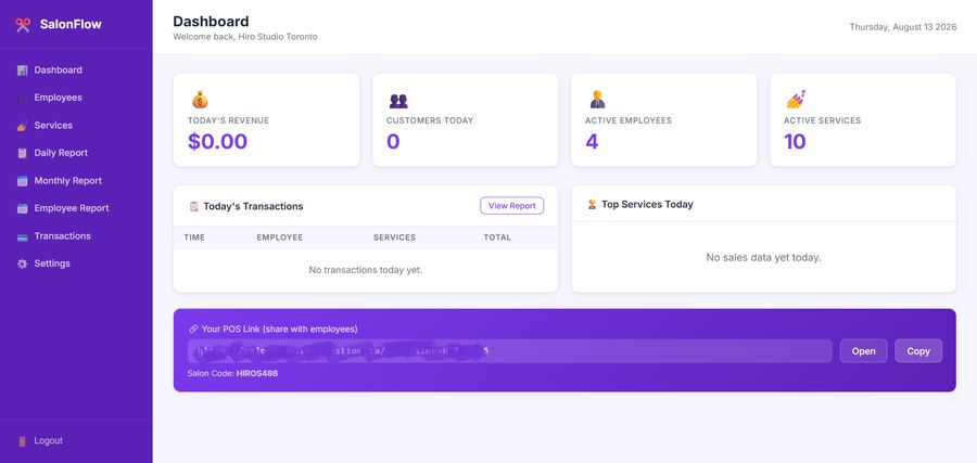 Salon Flow System preview